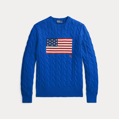 Pull iconique torsadé à drapeau - Polo Ralph Lauren - Modalova