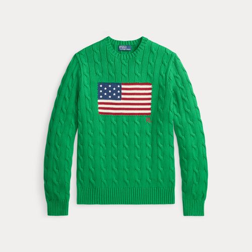 Pull iconique torsadé à drapeau - Polo Ralph Lauren - Modalova