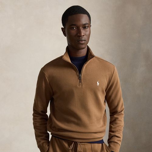 Pull quart de zip en maille double - Polo Ralph Lauren - Modalova