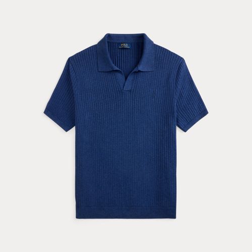 Pull col johnny en tricot côtelé coton - Polo Ralph Lauren - Modalova