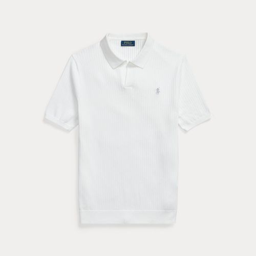 Pull col johnny en tricot côtelé coton - Polo Ralph Lauren - Modalova