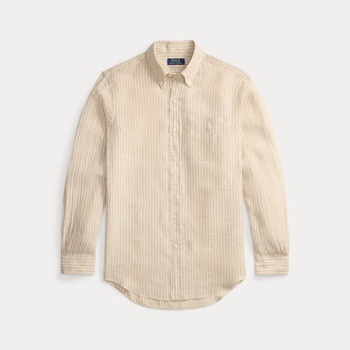 Chemise rayée en lin Custom Fit - Polo Ralph Lauren - Modalova