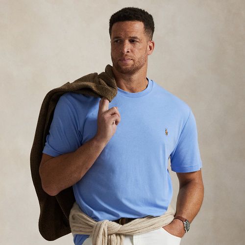 Grandes Tailles - T-shirt à col rond en coton doux - Big & Tall - Modalova