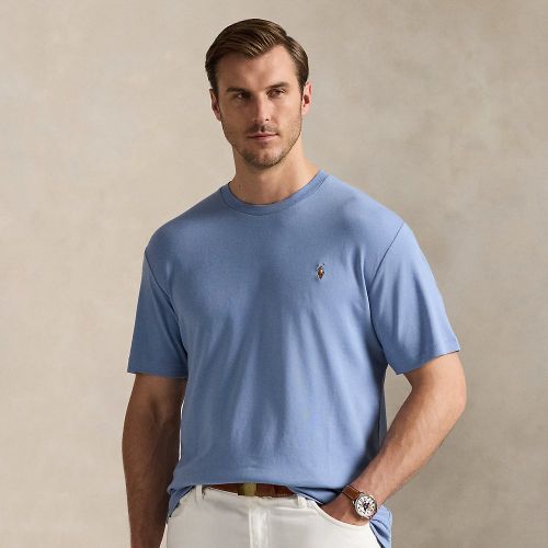 Grandes Tailles - T-shirt à col rond en coton doux - Big & Tall - Modalova