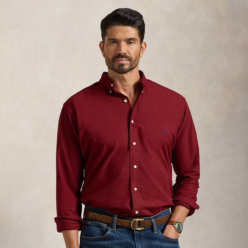 Grandes Tailles - Chemise Oxford teinte en pièce - Big & Tall - Modalova