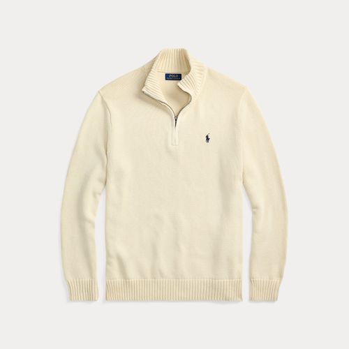 Grandes Tailles - Pull demi-zippé en coton - Big & Tall - Modalova
