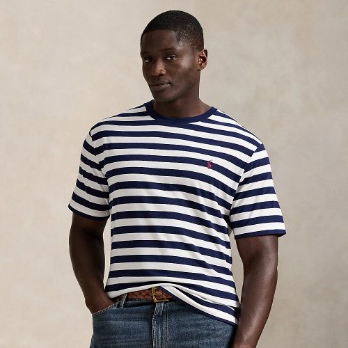 Grandes Tailles - T-shirt rayé à col rond en jersey - Big & Tall - Modalova