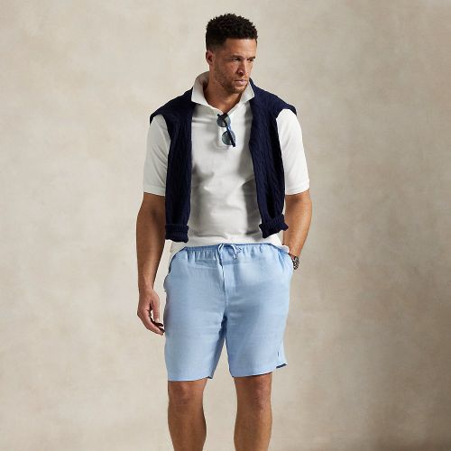 Grandes Tailles - Short Polo prepster en lin - Big & Tall - Modalova