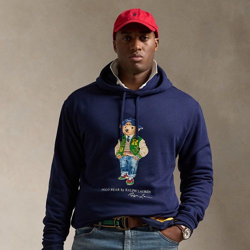 Grandes Tailles - Sweat à capuche Polo Bear en molleton - Big & Tall - Modalova