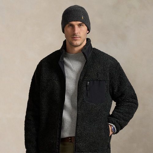 Grandes Tailles - Veste hybride en sherpa - Big & Tall - Modalova