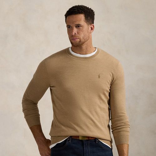 Grandes Tailles - Pull à col rond en laine lavable - Big & Tall - Modalova