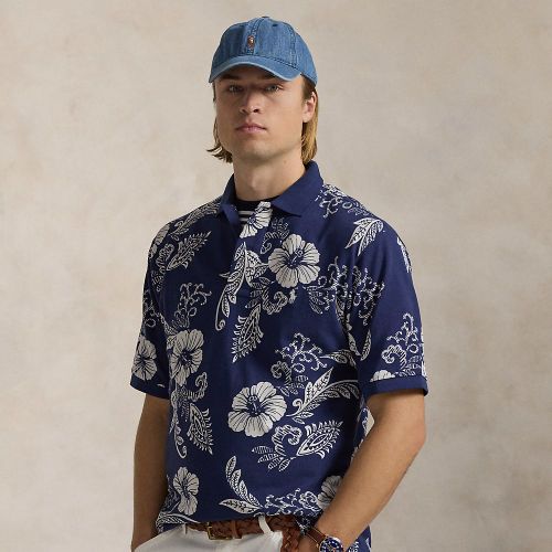 Grandes Tailles - Polo à motif hibiscus en piqué - Big & Tall - Modalova