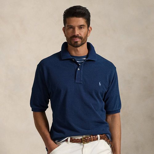 Grandes Tailles - Polo en coton piqué indigo - Big & Tall - Modalova