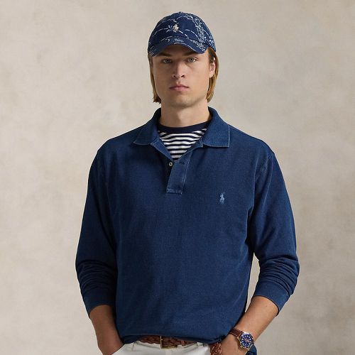 Grandes Tailles - Polo en coton piqué indigo - Big & Tall - Modalova