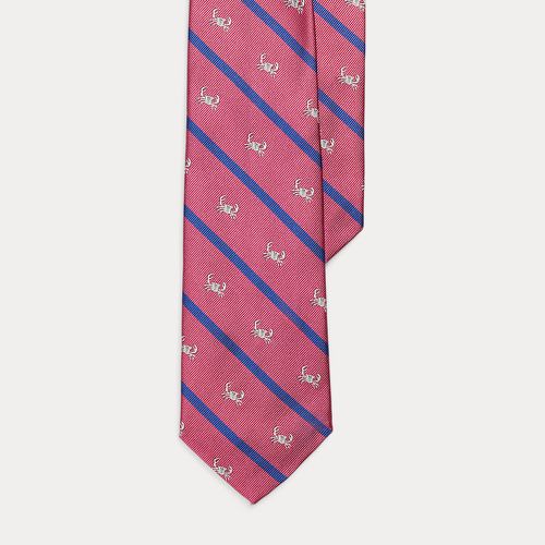 Cravate club rayée en reps de soie - Polo Ralph Lauren - Modalova