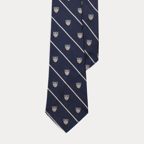 Cravate club rayée vintage en soie - Polo Ralph Lauren - Modalova