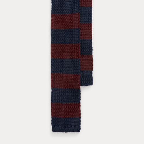 Cravate rayée en tricot de laine - Polo Ralph Lauren - Modalova