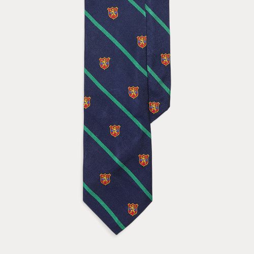 Cravate club rayée en reps de soie - Polo Ralph Lauren - Modalova