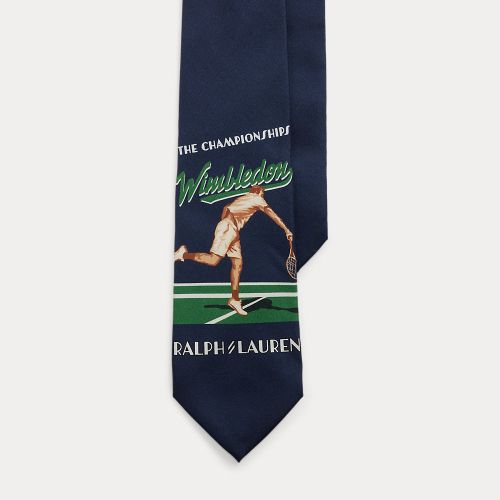 Cravate Wimbledon en sergé de soie - Polo Ralph Lauren - Modalova