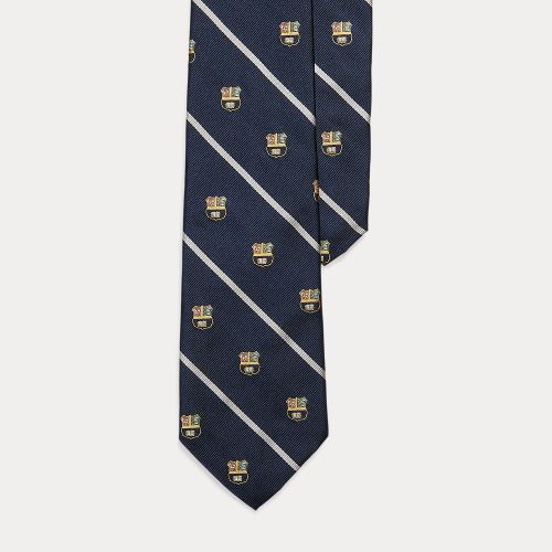 Cravate club rayée en reps de soie - Polo Ralph Lauren - Modalova