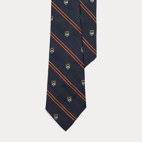 Cravate club vintage en reps de soie - Polo Ralph Lauren - Modalova
