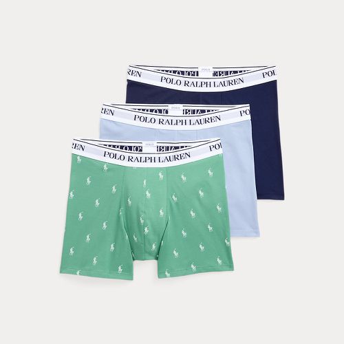 Lot de trois slips-boxers coton stretch - Polo Ralph Lauren - Modalova