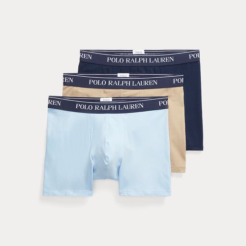 Lot de trois slips-boxers coton stretch - Polo Ralph Lauren - Modalova