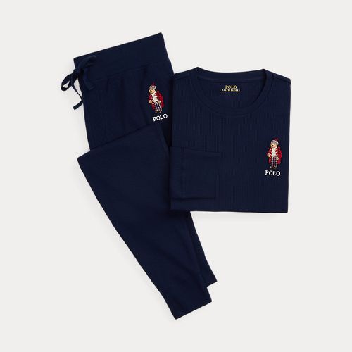 Pyjama Polo Bear en nid d'abeille - Polo Ralph Lauren - Modalova