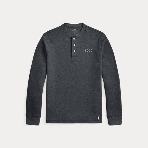 Chemise de nuit gaufrée à col tunisien - Polo Ralph Lauren - Modalova