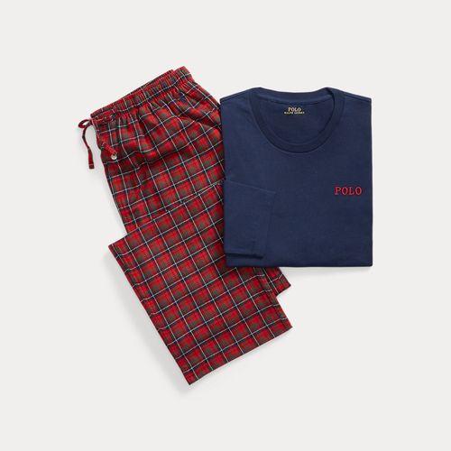 Pyjama jersey et flanelle écossaise - Polo Ralph Lauren - Modalova