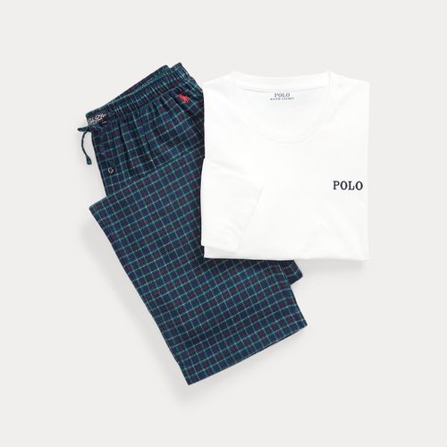 Pyjama jersey et flanelle écossaise - Polo Ralph Lauren - Modalova