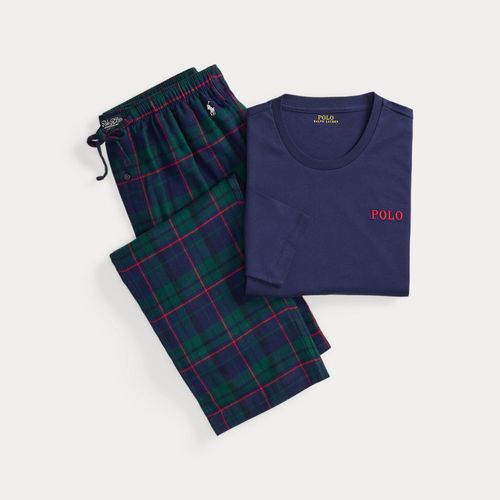 Pyjama jersey et flanelle écossaise - Polo Ralph Lauren - Modalova