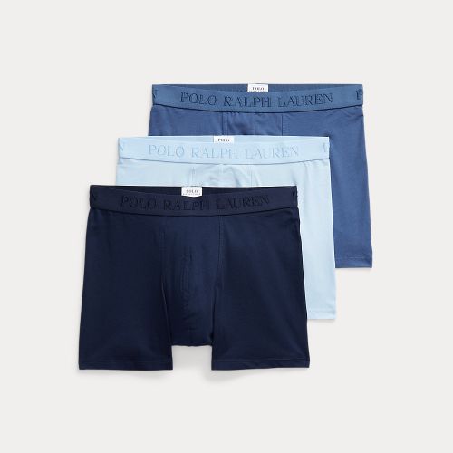 Lot de trois slips boxers coton stretch - Polo Ralph Lauren - Modalova