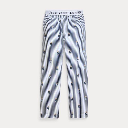 Pantalon pyjama Polo Bear rayé popeline - Polo Ralph Lauren - Modalova