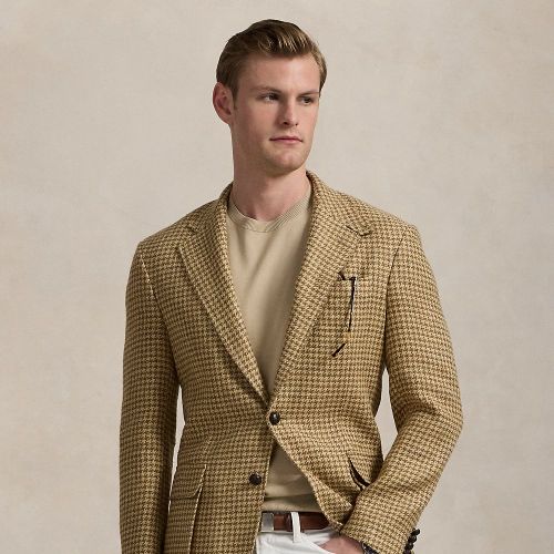 La veste RL67 en lin motif pied-de-poule - Polo Ralph Lauren - Modalova