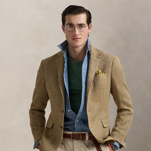 Blazer Polo à chevrons Tailored Fit - Polo Ralph Lauren - Modalova