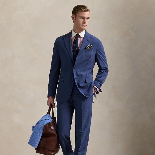 Pantalon de costume en seersucker - Polo Ralph Lauren - Modalova