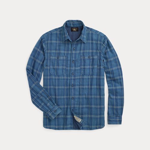 Chemise workwear écossaise indigo - RRL - Modalova