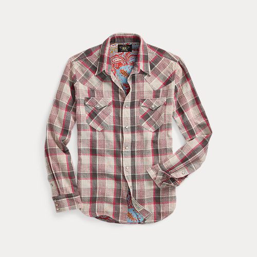 Chemise western écossaise double face - RRL - Modalova