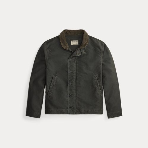 Veste marine en coton col velours côtelé - RRL - Modalova