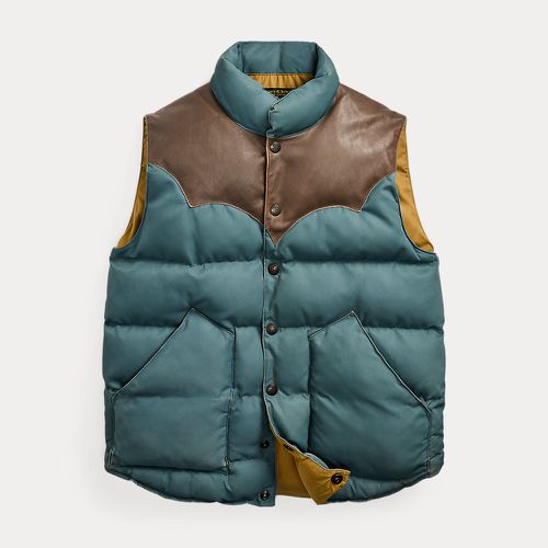 Gilet matelassé empiècement en cuir - RRL - Modalova