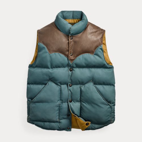 Gilet matelassé empiècement en cuir - RRL - Modalova