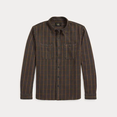 Chemise workwear en sergé écossais - RRL - Modalova