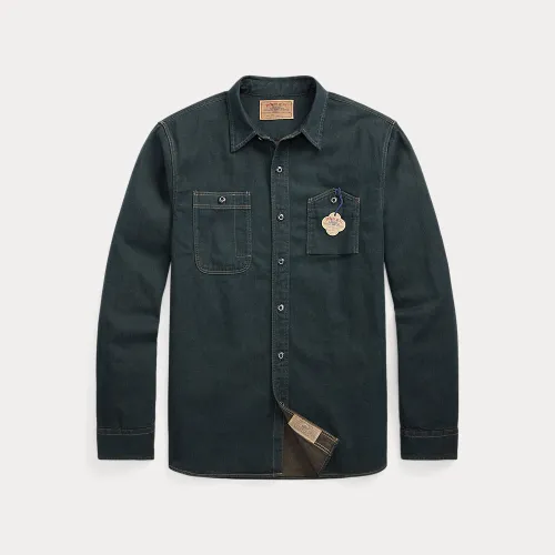 Chemise workwear en denim indigo - RRL - Modalova