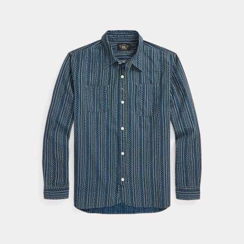 Chemise workwear à motif indigo - RRL - Modalova