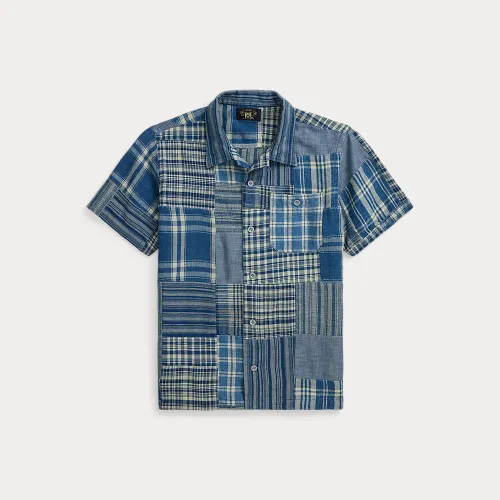 Chemise safari patchwork indigo - RRL - Modalova