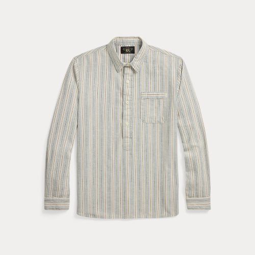 Chemise rayée à enfiler en sergé - RRL - Modalova