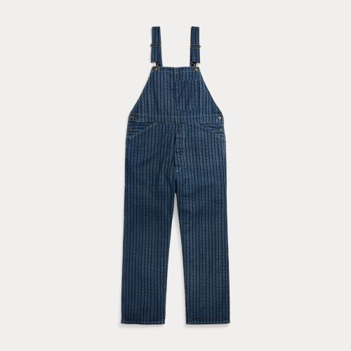 Salopette en sergé rayé indigo - RRL - Modalova