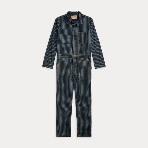 Combinaison rayée à pois en sergé indigo - RRL - Modalova