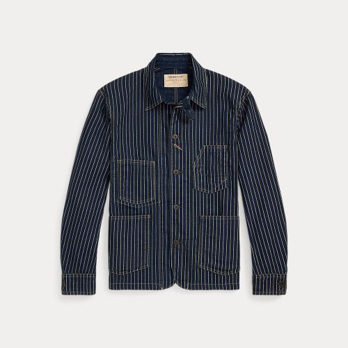 Manteau ingénieur rayé pois sergé indigo - RRL - Modalova